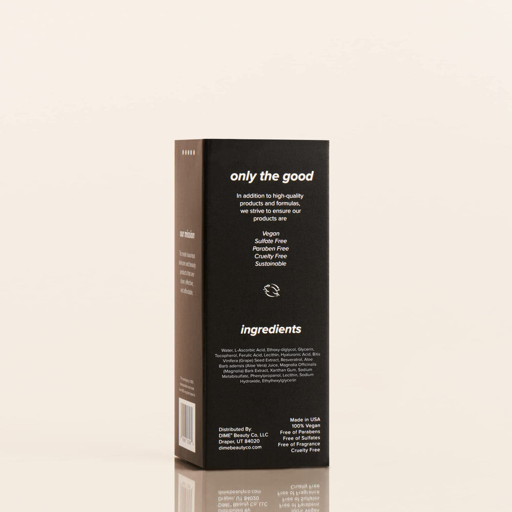 DIME Hyper Glow Serum ingredients highlight hyaluronic acid