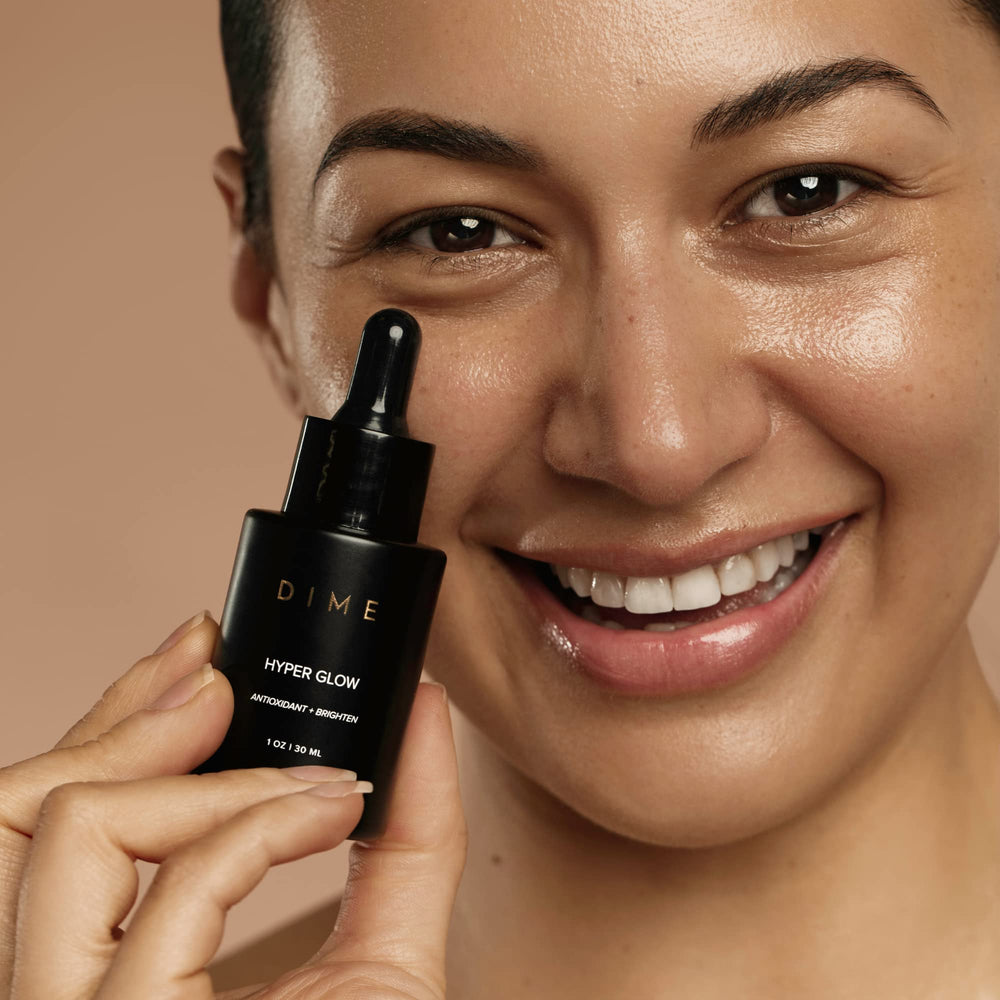 DIME Hyper Glow Serum brightening the complexion for a radiant look