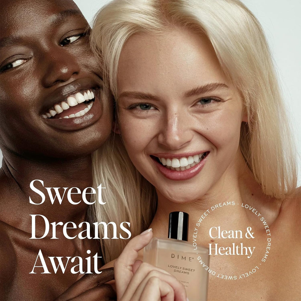 DIME packaging for Lovely Sweet Dreams emphasizes clean ingredients and sustainability