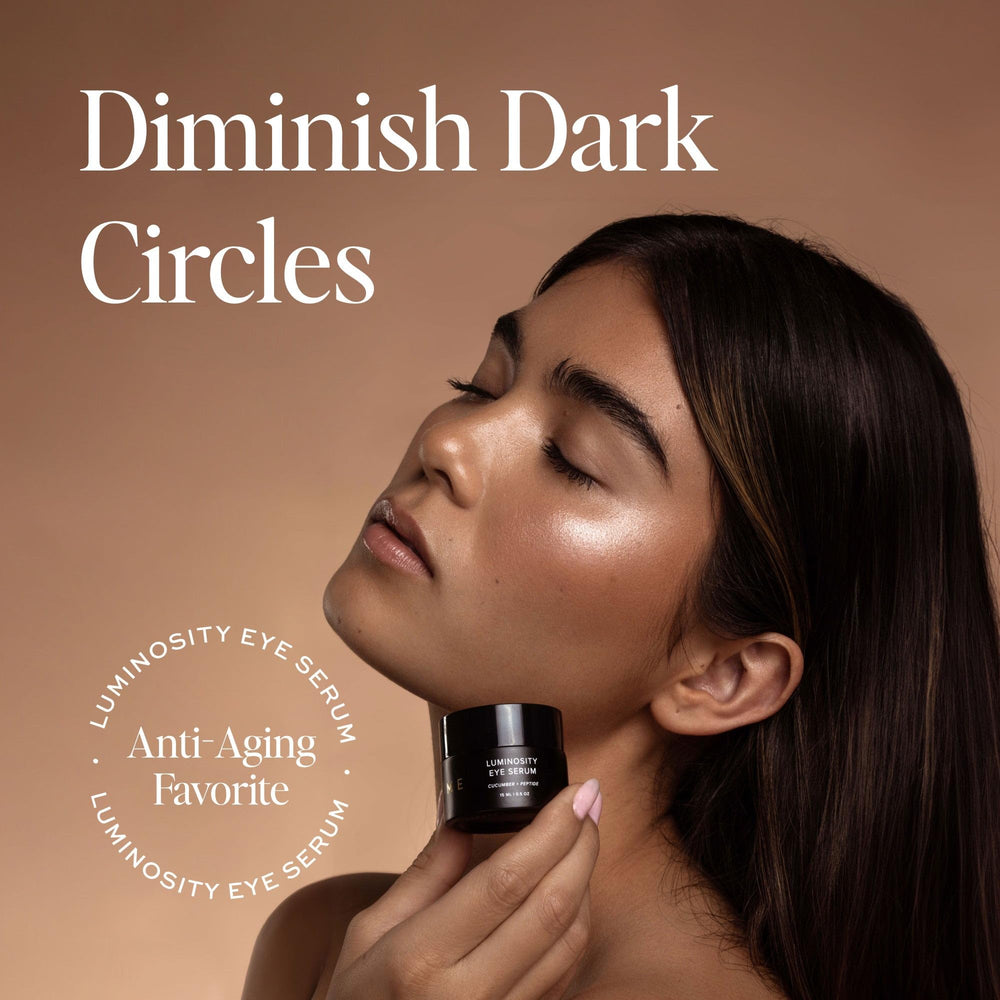 Green tea and caffeine energize the eye area in DIME Luminosity Serum.