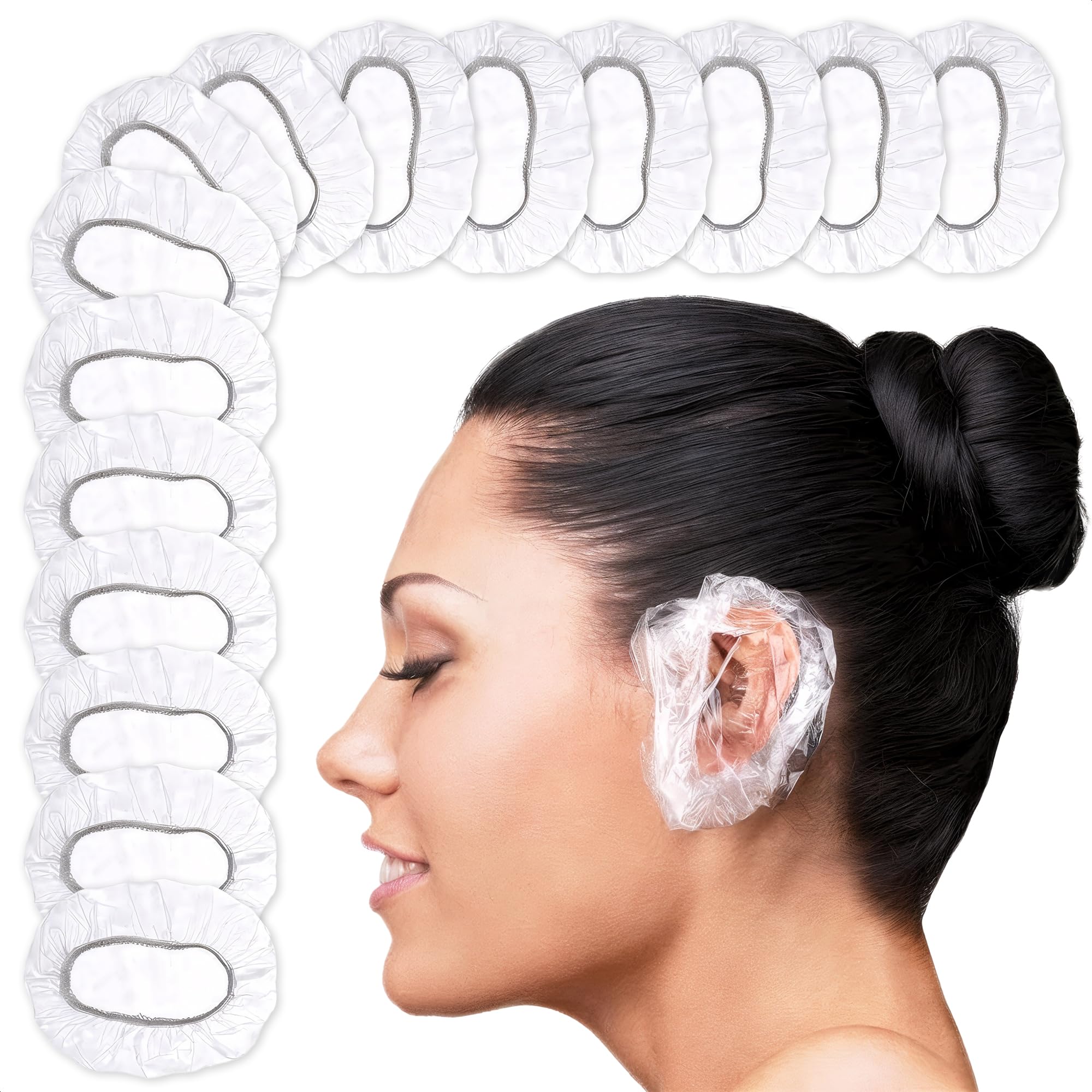 DIMROM ear shower cap pack protects ears during showers.