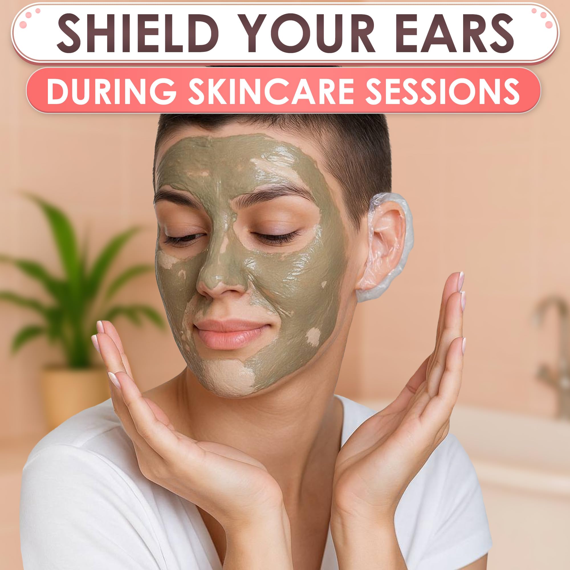 DIMROM lightweight ear protector stays comfortable during showers.