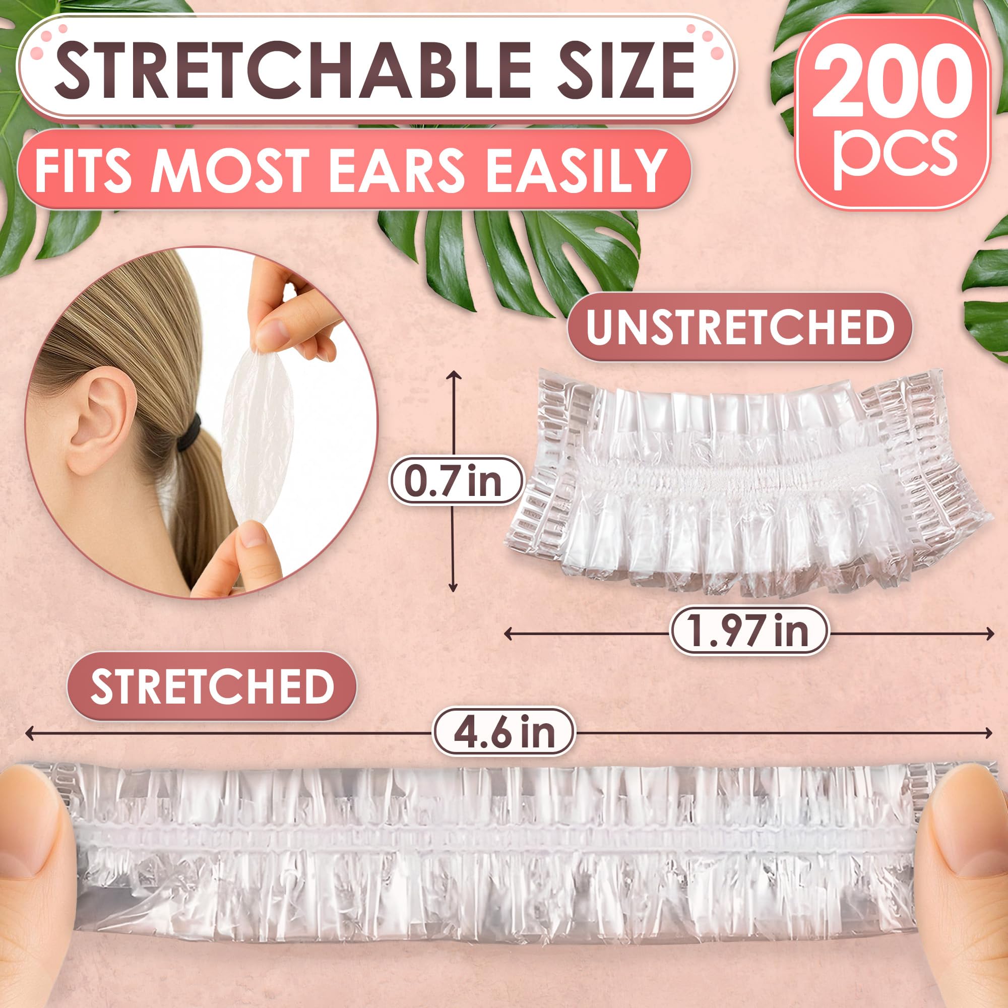 DIMROM waterproof ear cover shields ears from splashes.
