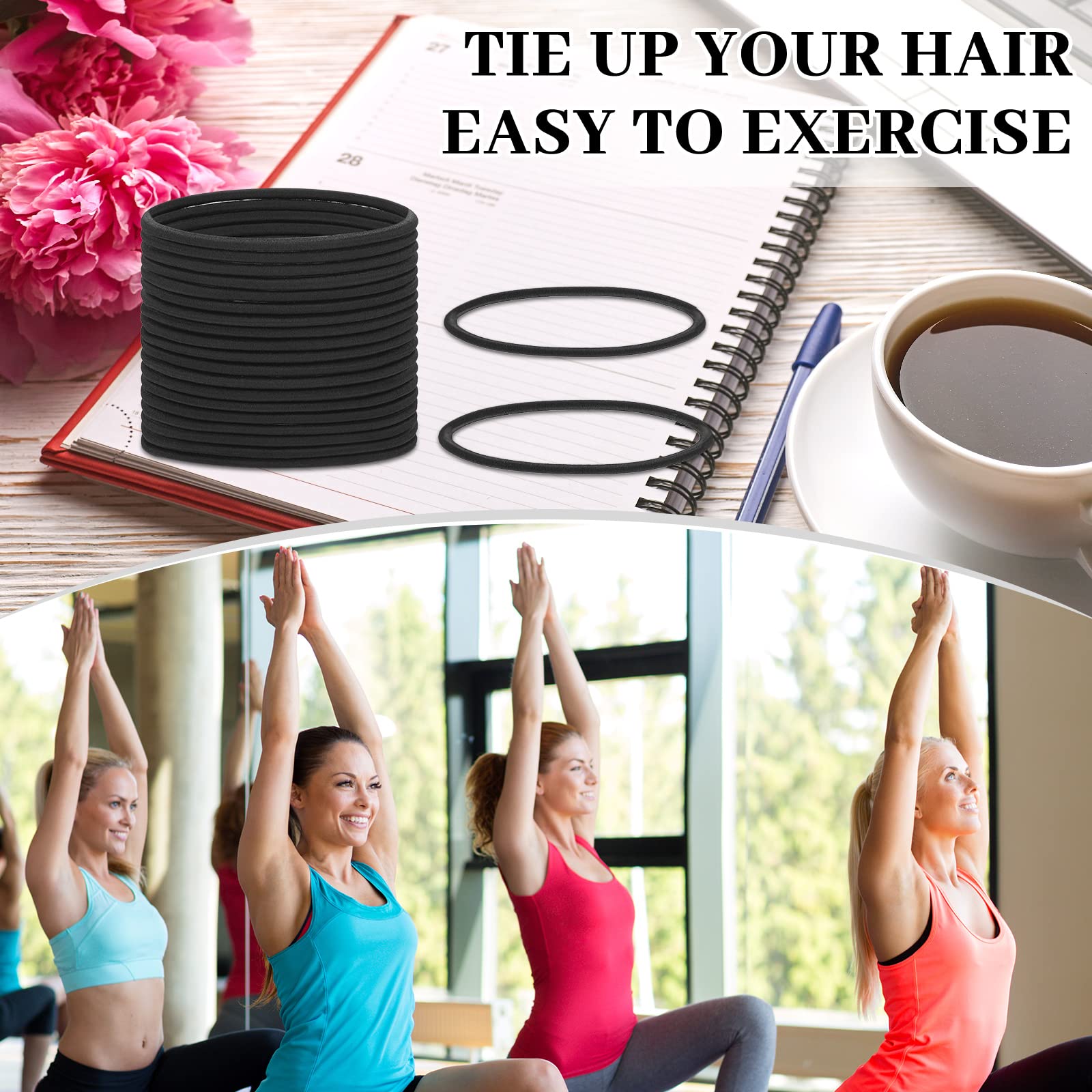 Ligas de pelo Dingion cuidan el cabello y evitan daños con uso frecuente.