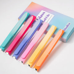 Diodiva blue glass nail file for precise natural nail care