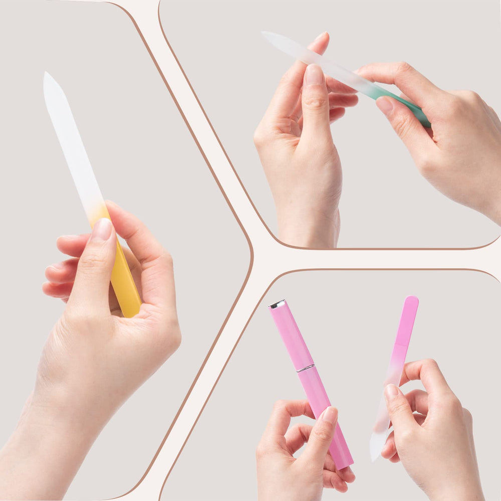 Diodiva cyan glass nail file designed for durable, rust-free use