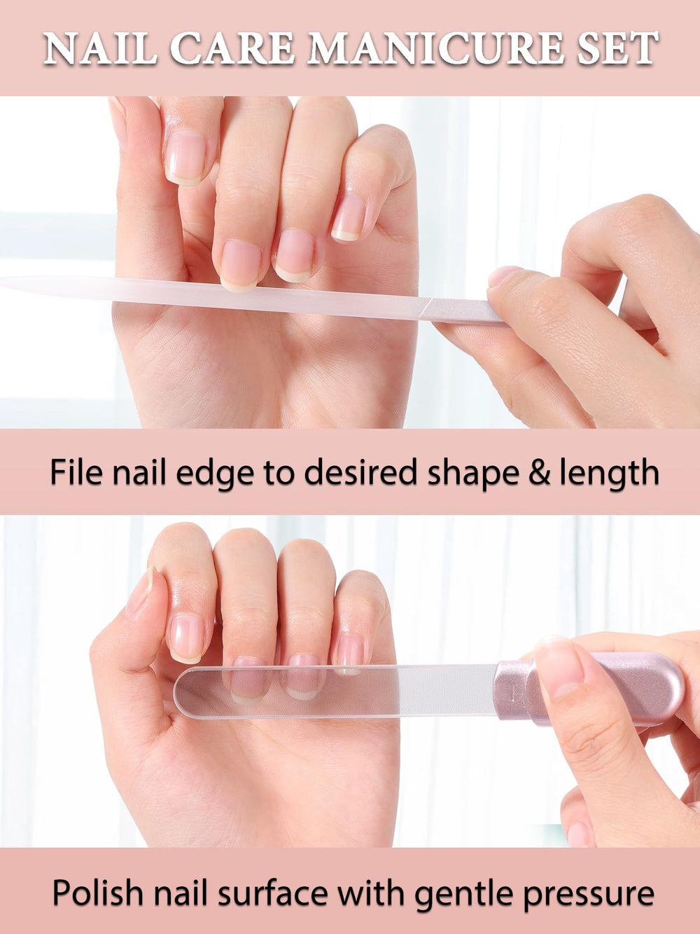 Diodiva nano glass buffer with rose gold case delivering natural shine without polish