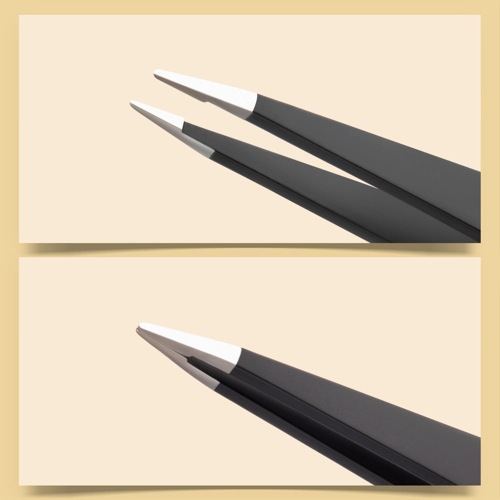 Diodiva point tweezer close-up for removing fine ingrown hairs safely