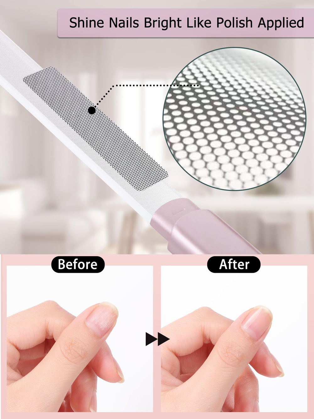 Travel-friendly rose gold case by Diodiva for on-the-go nail care