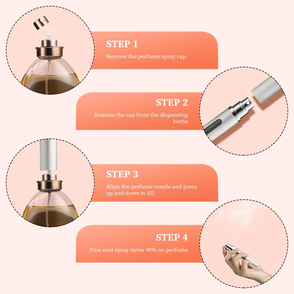 DIOHIO portable perfume sprayer keeps your signature scent within reach anywhere.