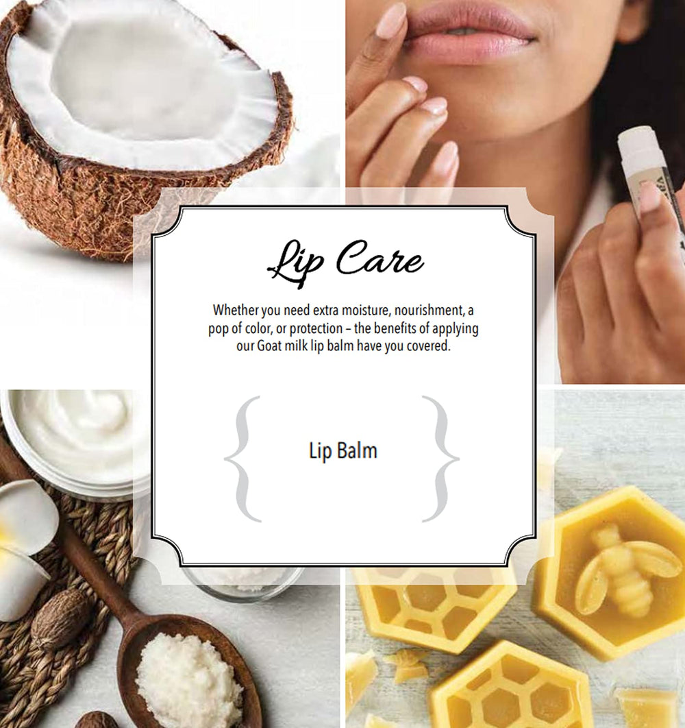 Dionis lip balm USA-made packaging on display
