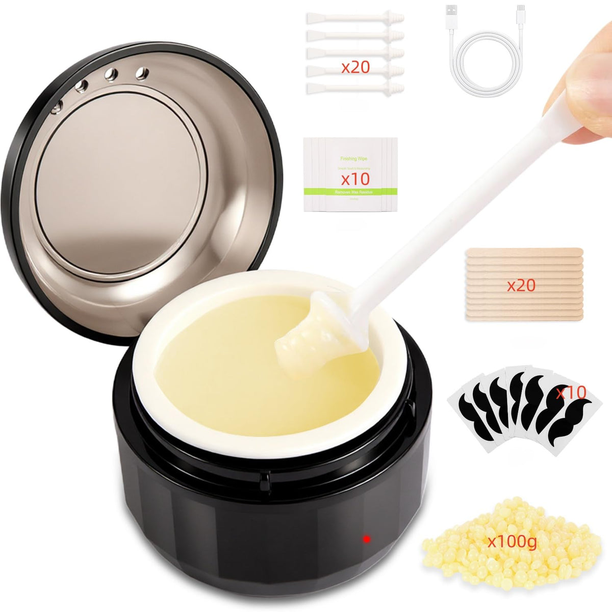 DIOOSVGFH nose-ear-hair-waxing-kit ready for private at-home grooming