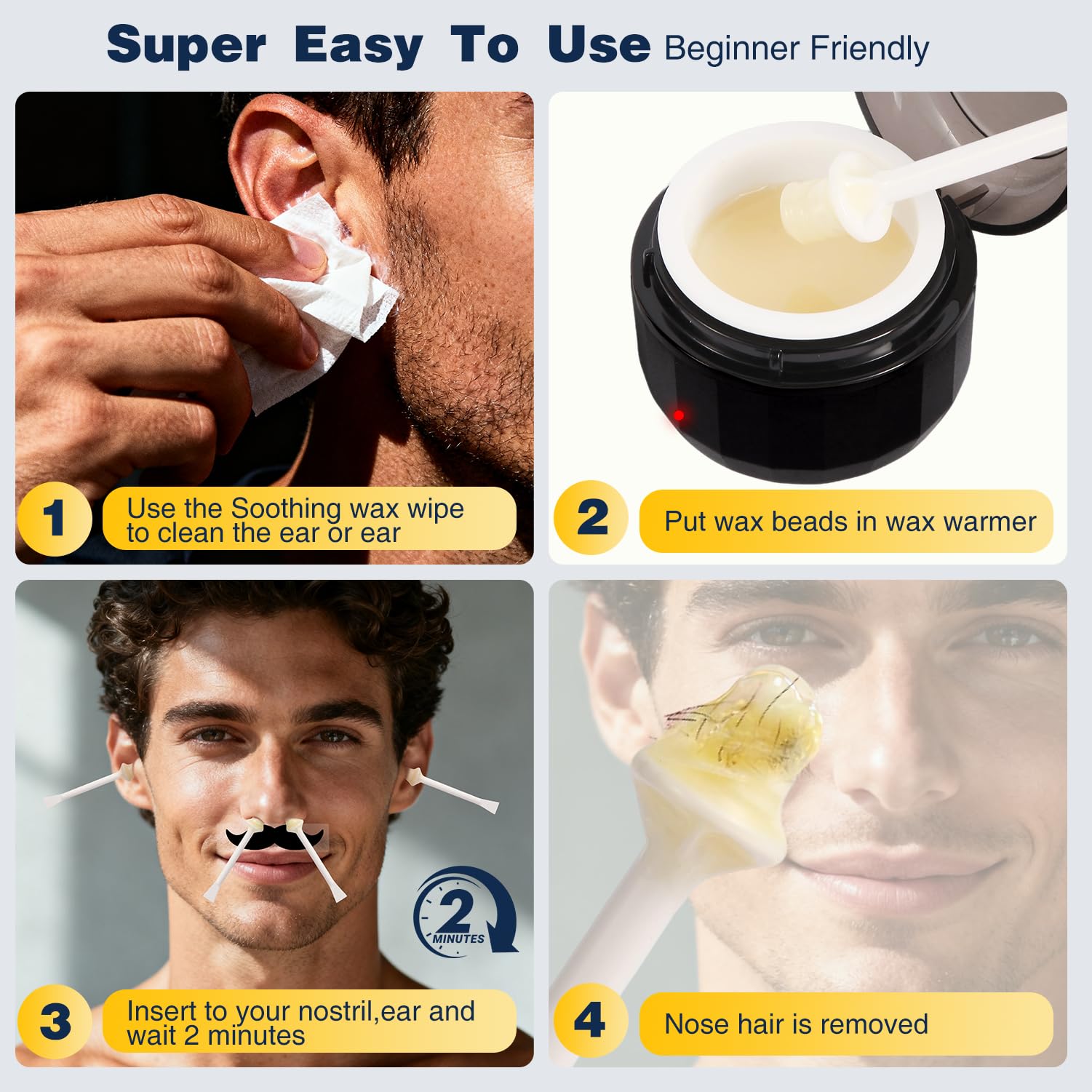 DIOOSVGFH nose sticks for controlled nose waxing