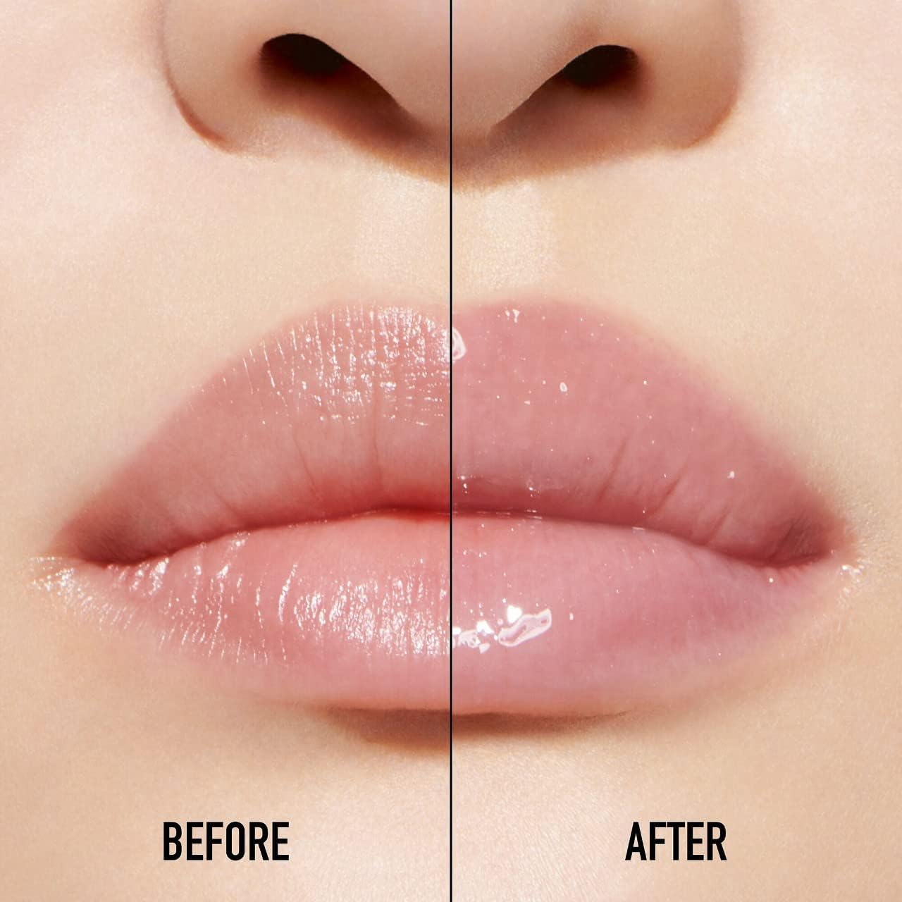 Dior Lip Maximizer pink close-up lip detail with smooth look