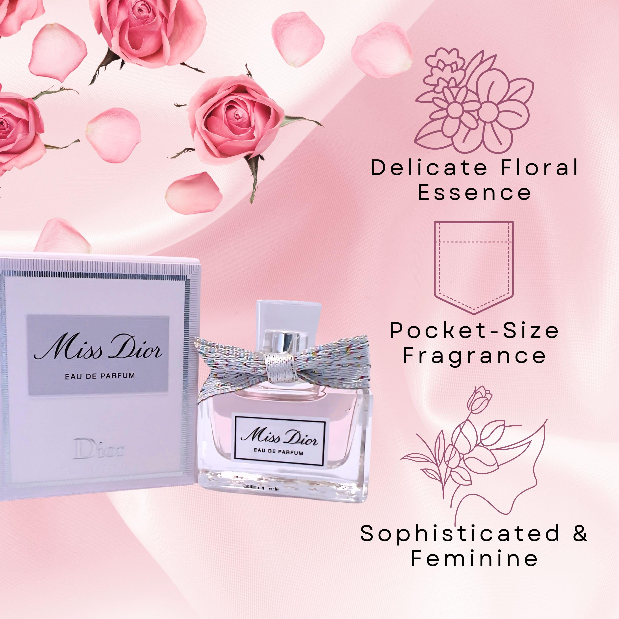 Dior Miss Dior Blooming Bouquet Damascus rose heart for a refined scent.