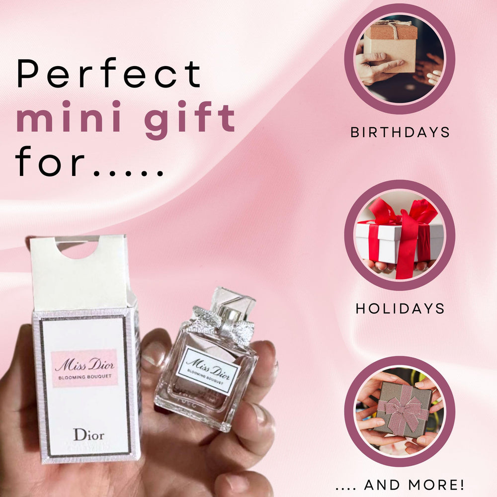 Miss Dior Blooming Bouquet mini bottle ready to sample before a full buy.