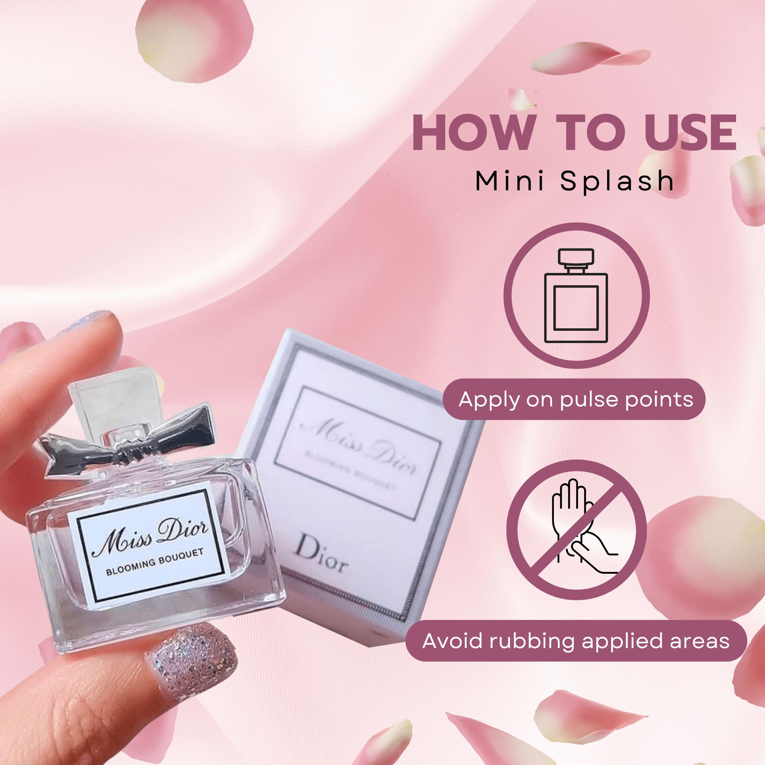 Dior Miss Dior Blooming Bouquet heart notes with peony and Damascus rose.