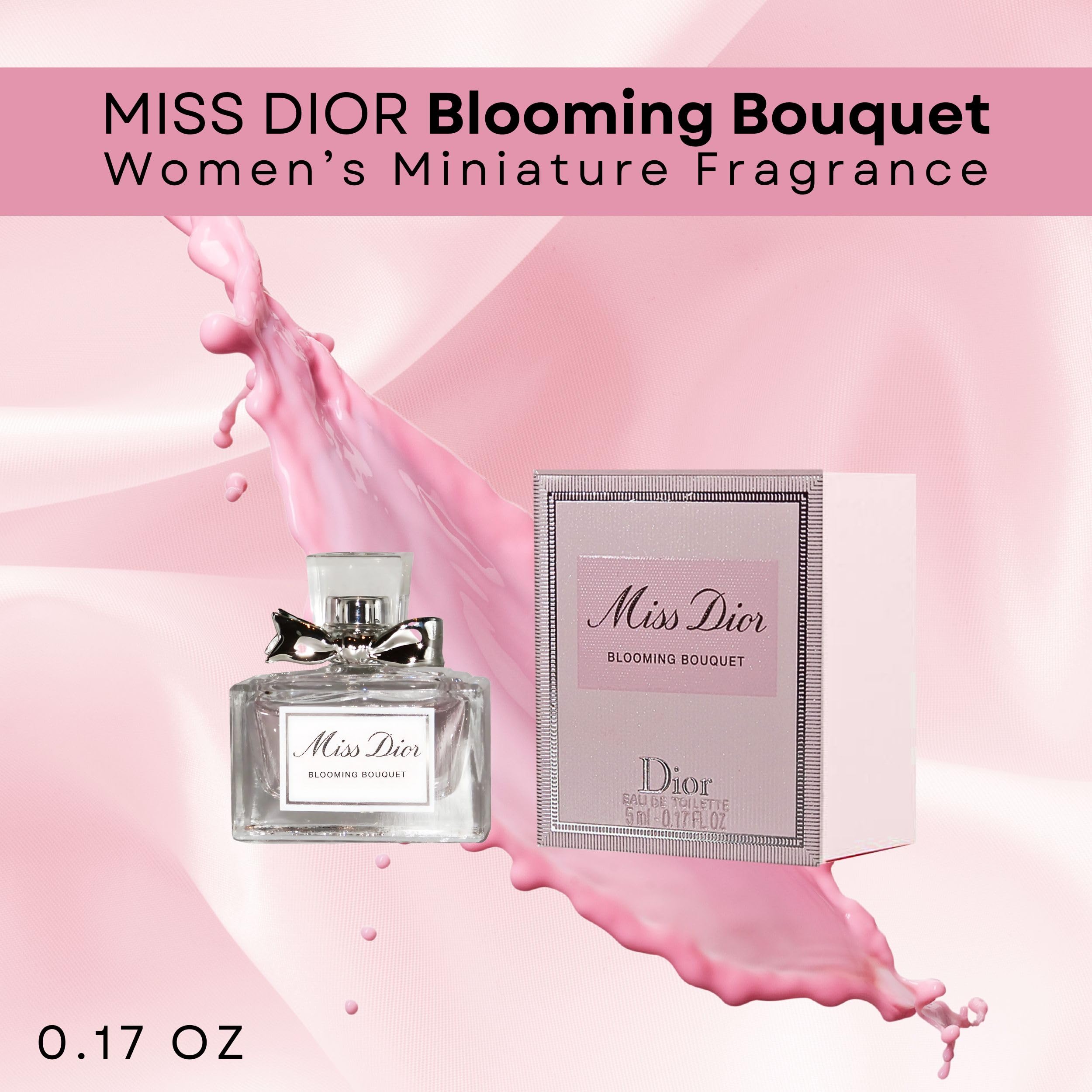 Dior Miss Dior Blooming Bouquet packaging close-up highlighting elegant design.