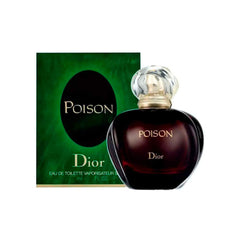 Dior Poison bottle close-up with emphasis on amber and honey notes for evening wear