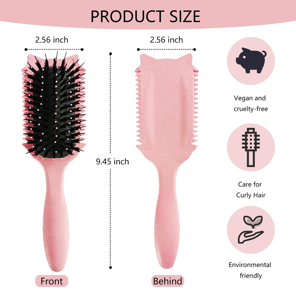 DiorSun Curl Defining Brush works with all hair types and curl patterns.