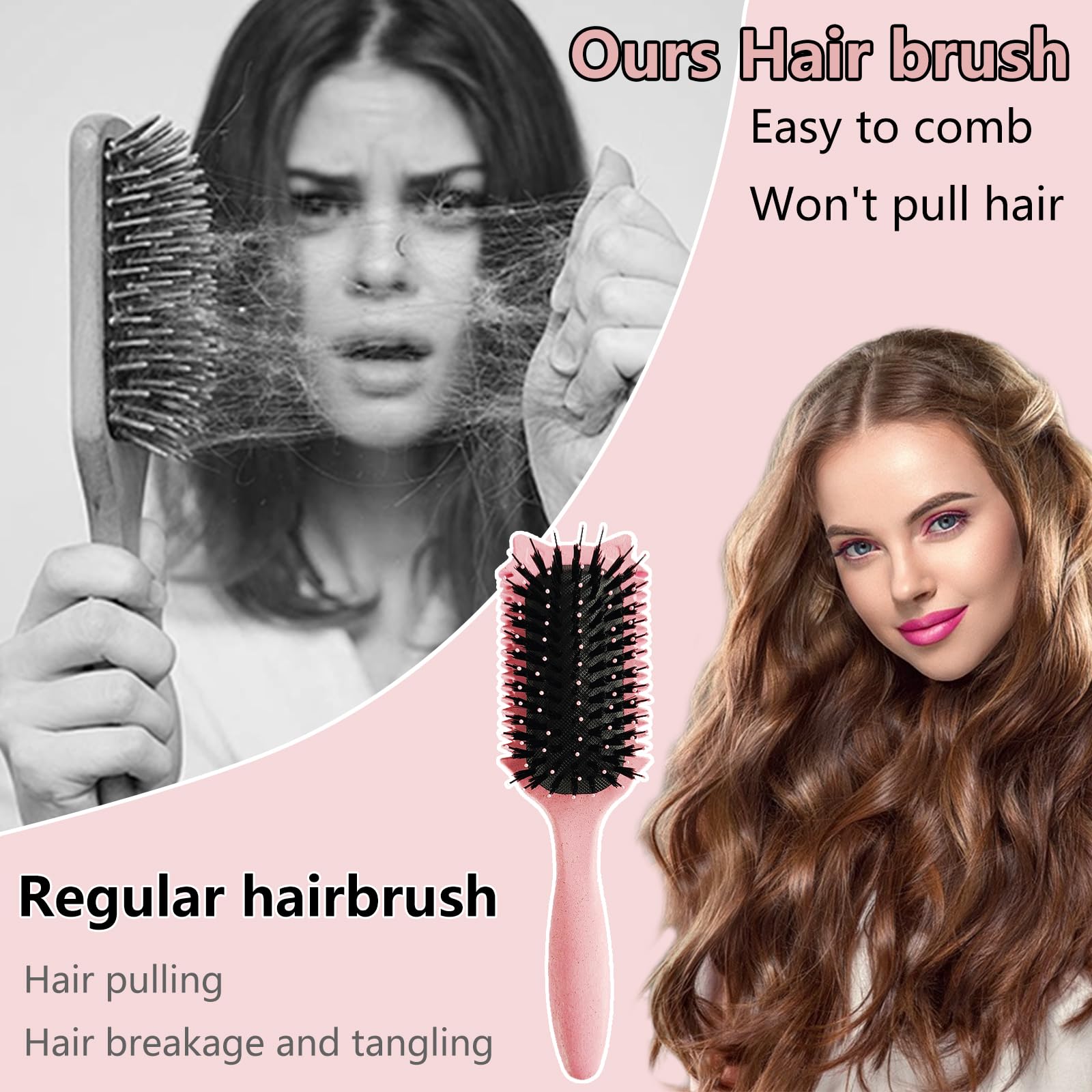 DiorSun Curl Defining Brush ergonomic handle ready for easy styling.