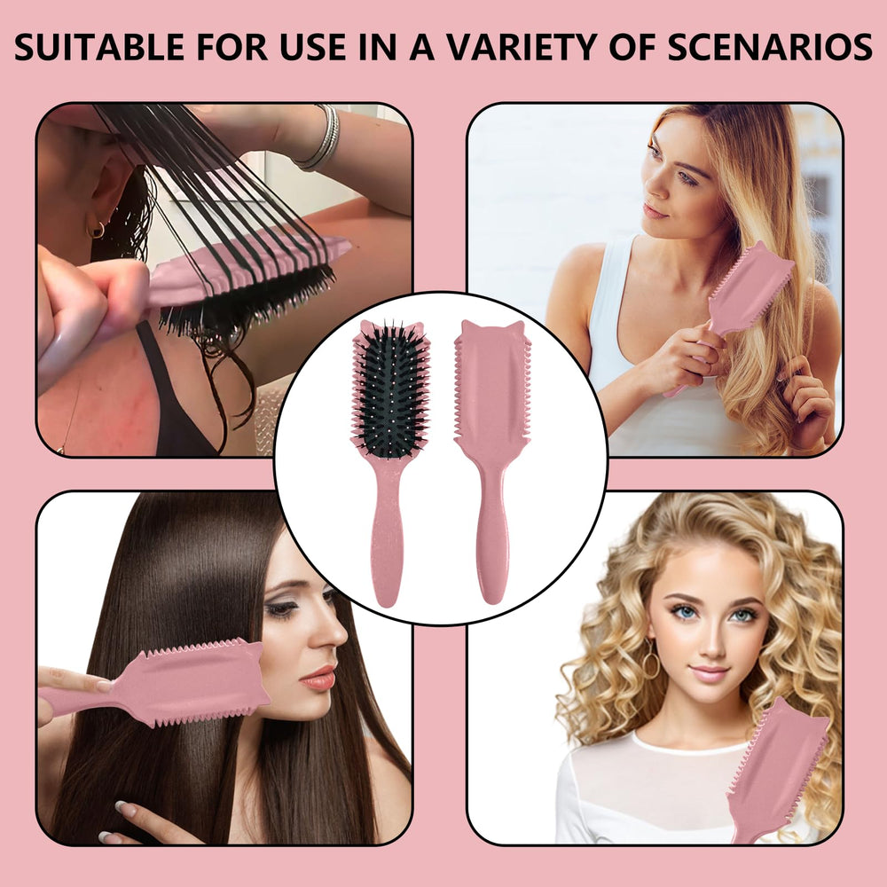 DiorSun Curl Defining Brush demonstrates use on wet and dry hair.