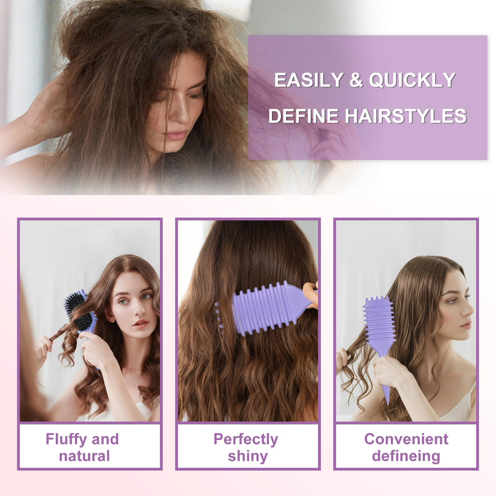 Diorsun Styling Brush for curly hair creates daily glamorous looks.