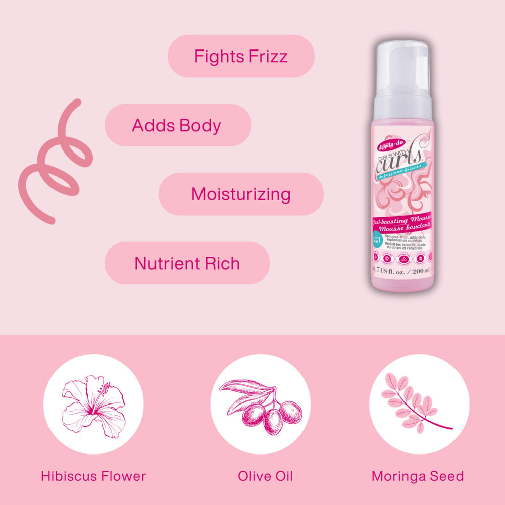 Dippity Do: mousse con hibisco y aceite de oliva para hidratación de rizos
