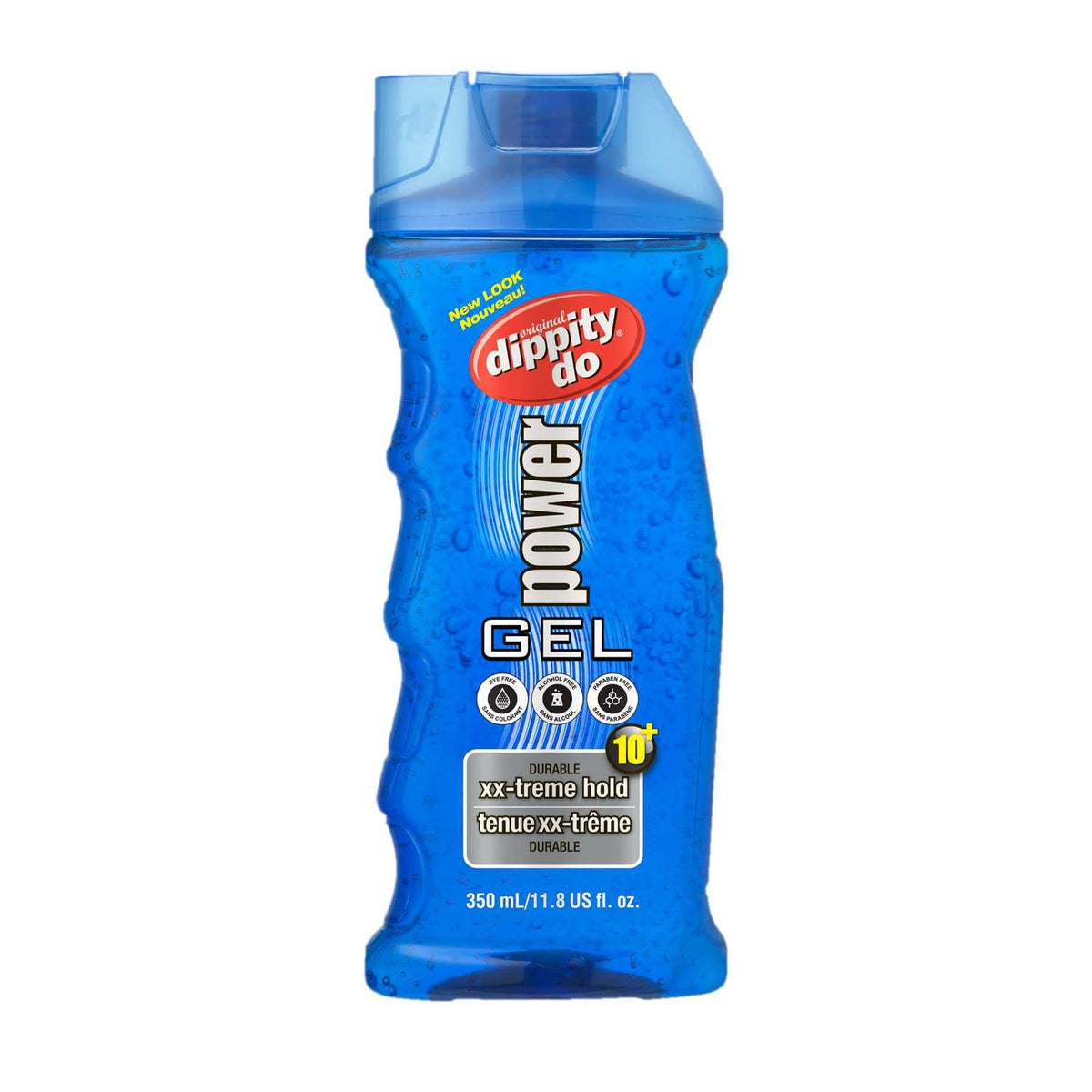 Dippity Do Original Hair Gel bottle front showing durable hold for voluminous styles
