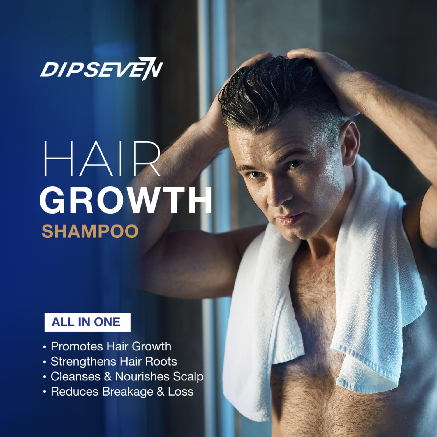 Dipseven champú biotín: hombre-actividades perfecto para post-entrenamiento y rutina de sudor