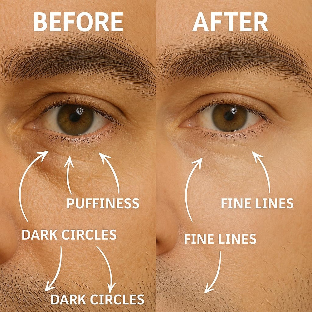 Disco eye roller serum application demonstrates quick absorption.