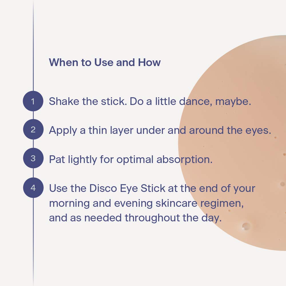 Disco travel-size eye stick 10ml fits on-the-go routines.