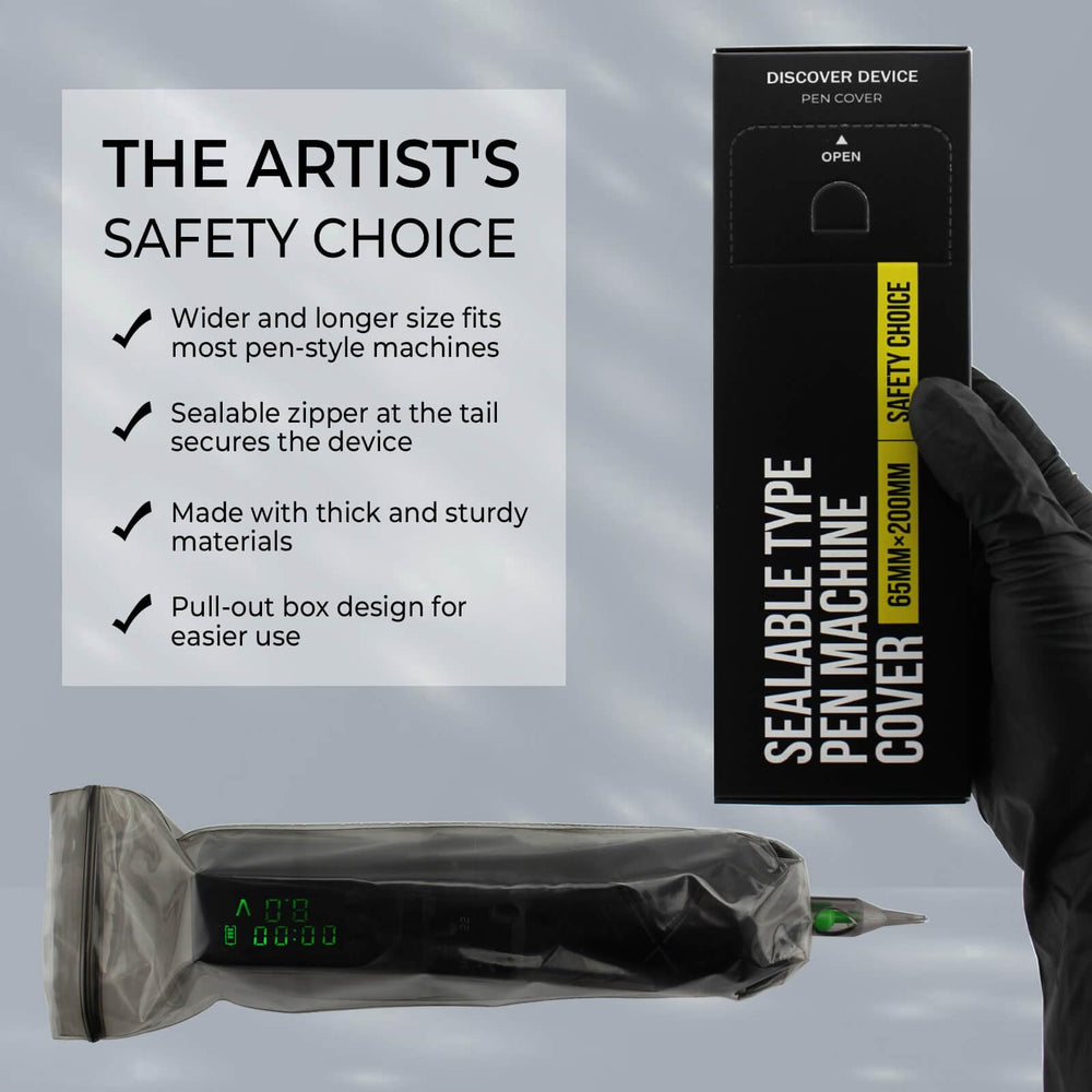 Discover Device 200-pack sleeves ensuring hygiene and quick replacements.
