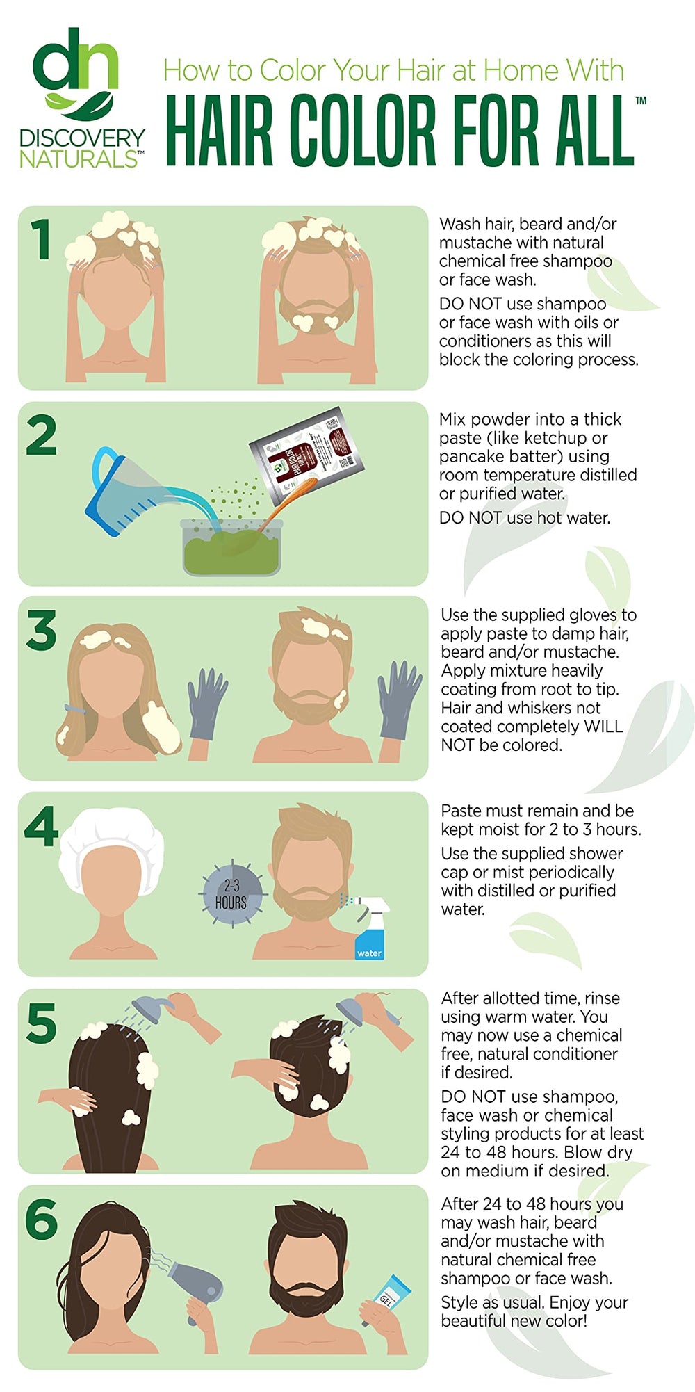 Discovery Naturals Henna paste applicator enables precise root-to-tip coverage