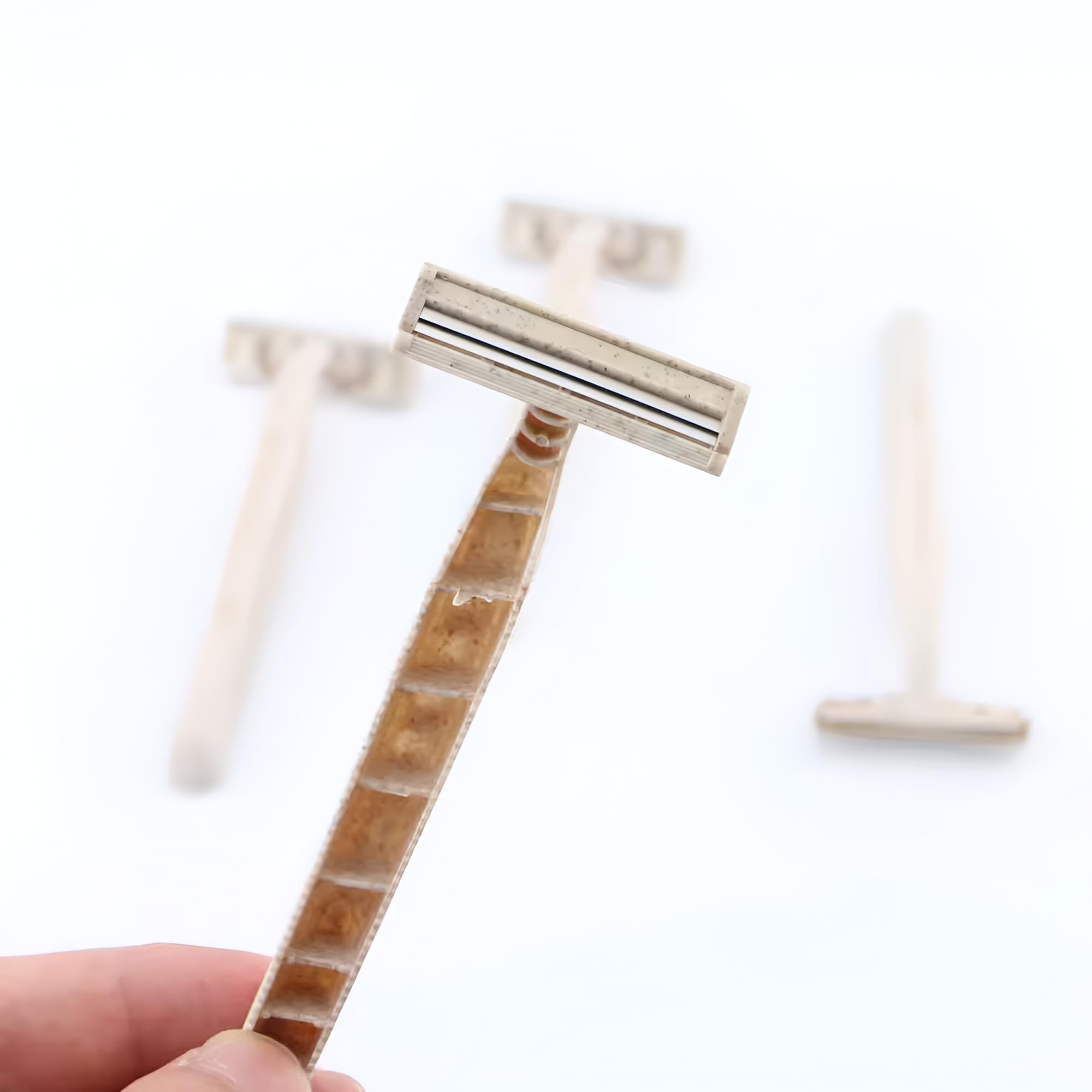 Eco-friendly disposable razors offer a convenient shaving solution.