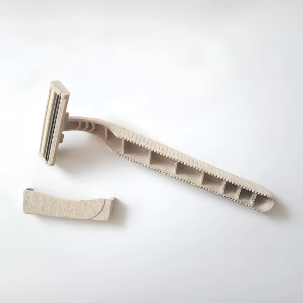 Recycled wheat straw composition supports eco-conscious skincare routines.