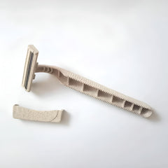 Recycled wheat straw composition supports eco-conscious skincare routines.