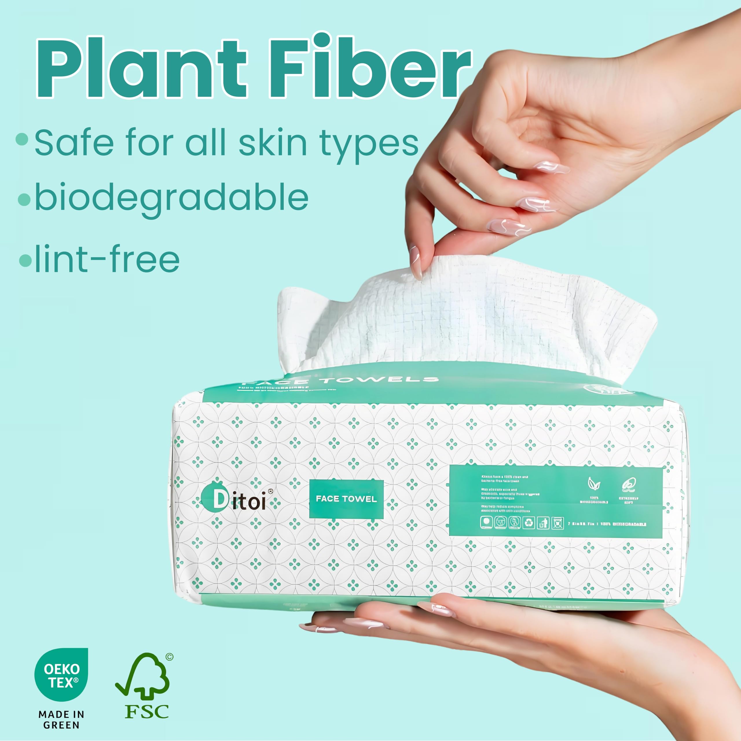 Ditoi deep-clean textured side helps deeper pore cleansing.