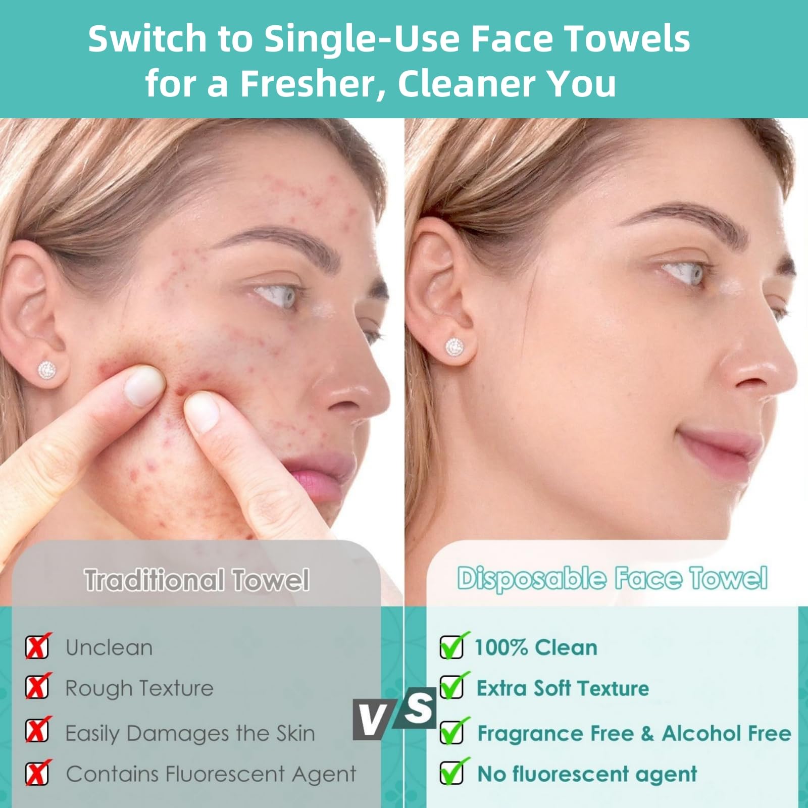 Ditoi wet-dry usability for cleansing or blotting.