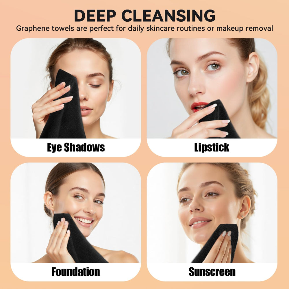 Toallas faciales Ditoi negras en tamaño XL para cobertura total del rostro.