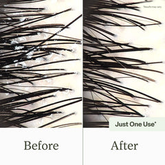 Divi Clarifying foam and lather detail illustrating cleansing action on hair