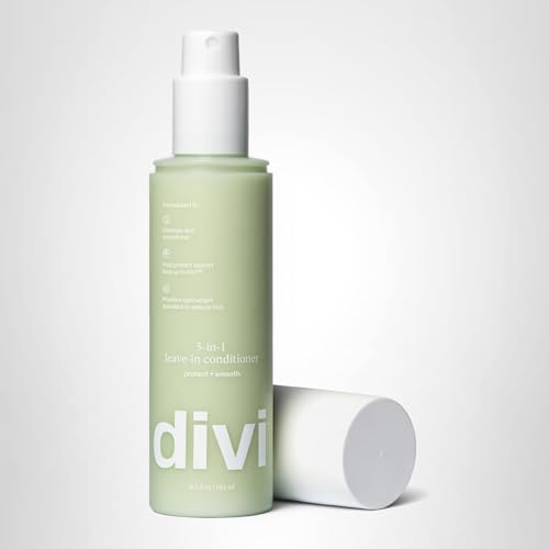 Divi color-safe leave-in conditioner supports easier styling after wash.