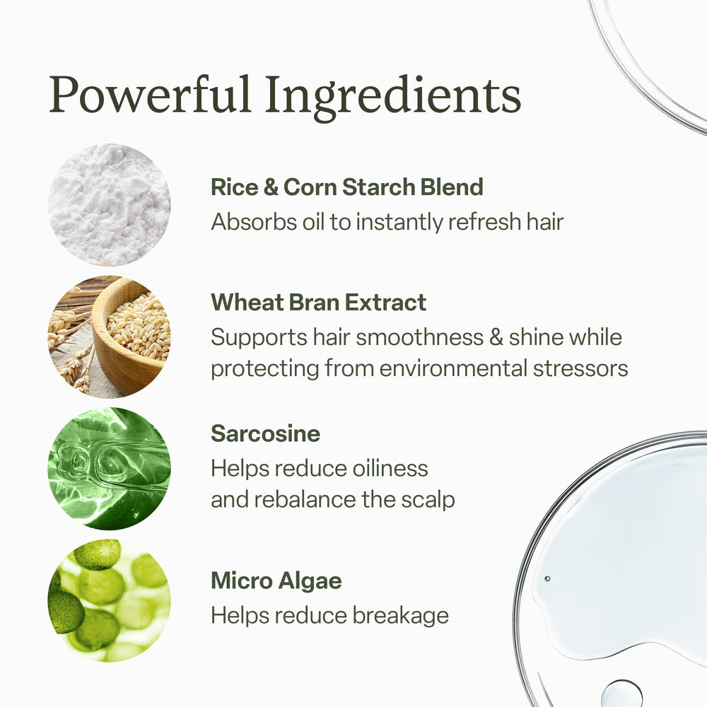 Divi label highlighting benzene-free and talc-free ingredients