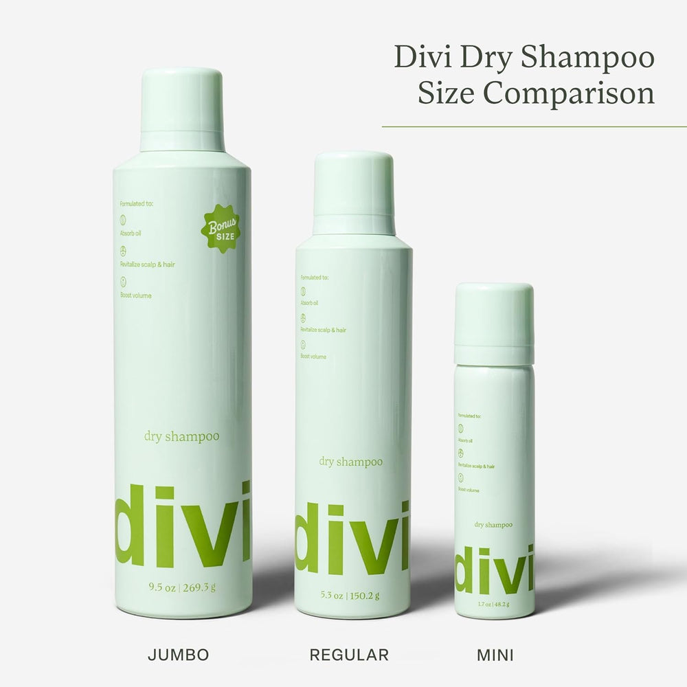 Divi dry shampoo ideal for on the go use in a handbag or gym bag