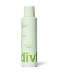 Divi dry shampoo spray bottle ready for quick refresh and oil absorption