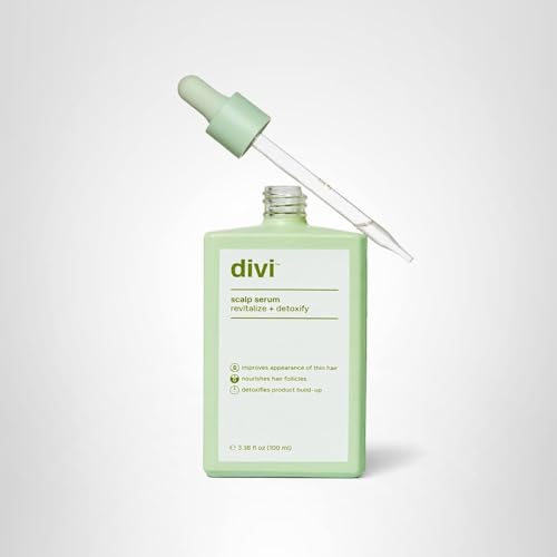 Divi user applying serum to scalp for targeted nourishment.