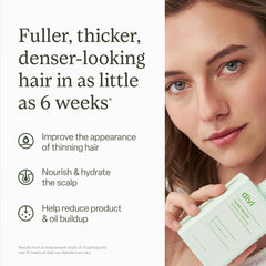 Divi hair serum ingredients copper tripeptide-1 and caffeine support scalp vitality.