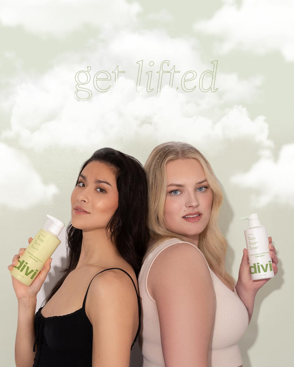 Divi hair volume before and after scene hints at possible lift.