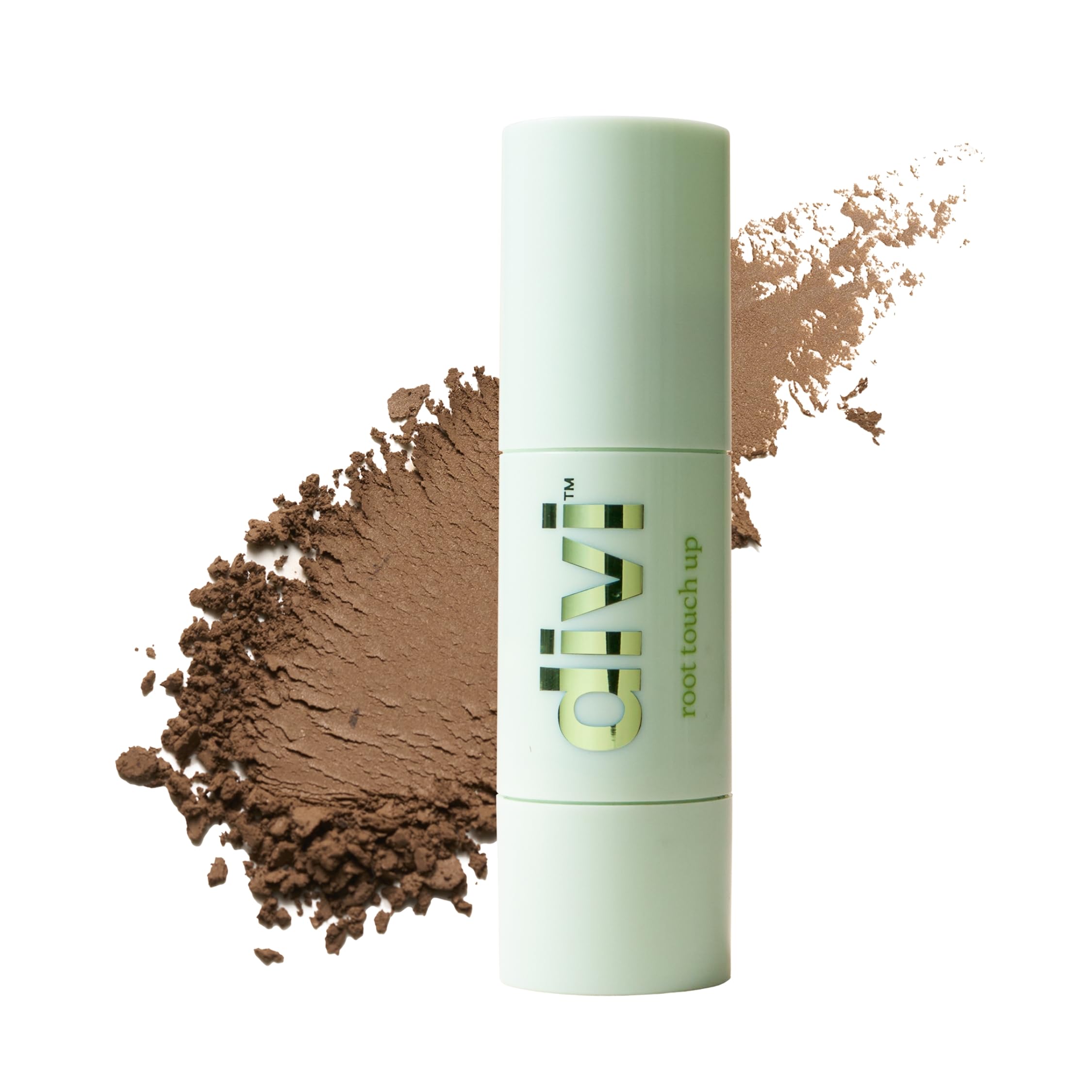 Divi root touch-up powder medium brown conceals roots with natural-looking coverage