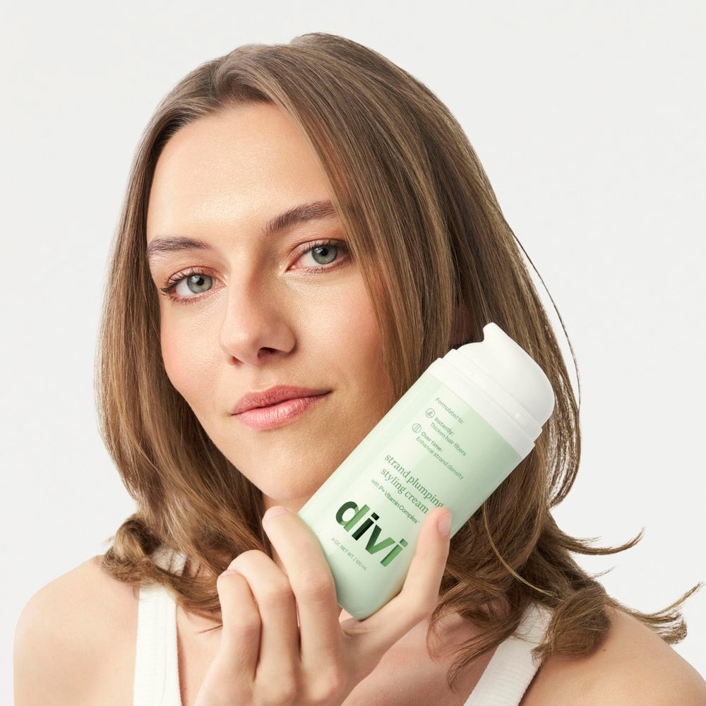 divi Strand Styling Cream travel-pack demonstrates convenient on the go volume